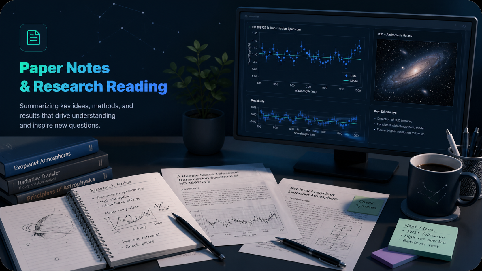 Scientific computing and research notes conceptual illustration