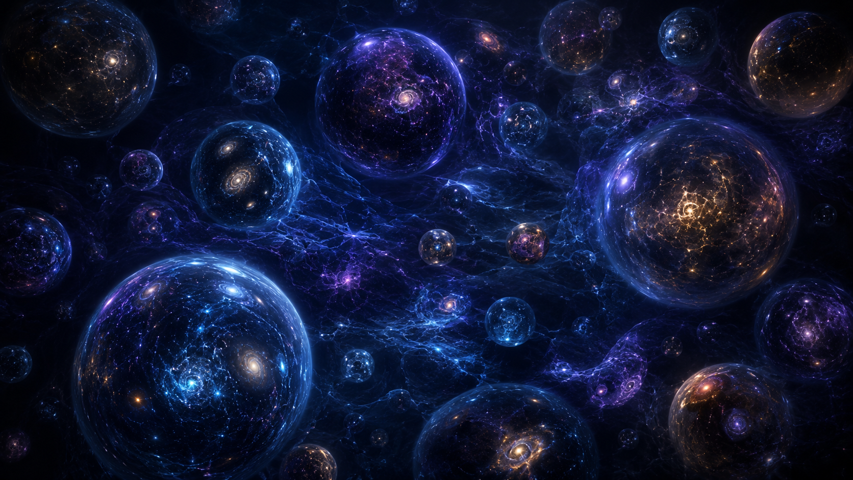 Multiverse bubbles illustration