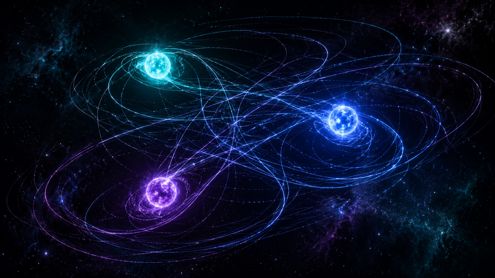 Three-body problem visual