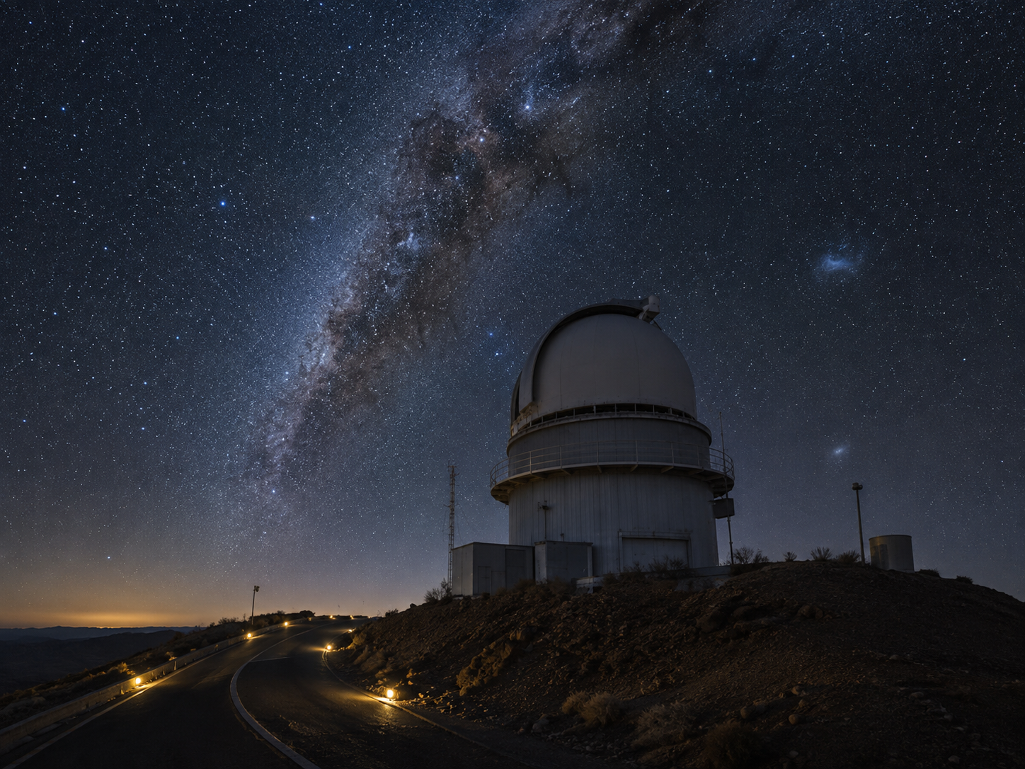 AI-generated illustration of the HARPS spectrograph at La Silla Observatory